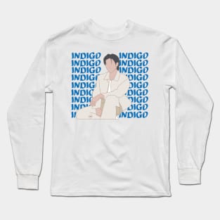 Design in silhouette of nam-joon bts Long Sleeve T-Shirt